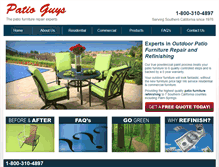 Tablet Screenshot of patioguys.com